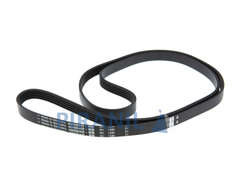 Ремінь 1280 J5 EL black (Optibelt-RB EPJ 1280 5V)