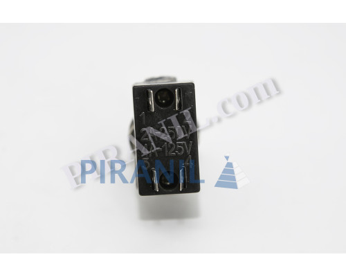 Тумблер 250V, 2A, чорний, 4 контакти під пайку