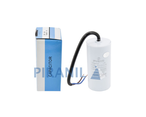 Конденсатор CBB60 40 мкФ 450V, з дротами (Piranil)