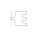 ТЕН для духовки Bosch, Siemens, Balay, 1200W, нижній - 00289782