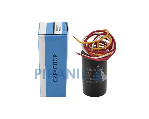Конденсатор CBB60 8+3 мкФ, 450V подвійний (Leon One)