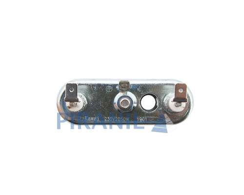 ТЕН 2050W L=245 мм для пральної машини Whirlpool, з отвором, без бортика (Kawai) - 481225928703