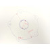 Прокладка фланця для бойлера Ariston (D=36 / 107 мм, H=11 мм), 5 отворів - C00040264