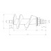 Шнек для м'ясорубки Moulinex, Tefal, Rotex, Smart (L=109.5 мм) - MS-651184 / SS-1530000259