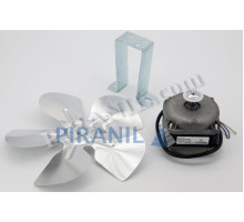 Двигун обдуву 16W (ELCO N16-25, 220V, 16/60W, 1300/1550 rpm) +крильчатка 230 мм +кріплення