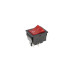 Кнопка KCD4 (250V, 15/30A), широка червона, 2 позиції, 4 контакти