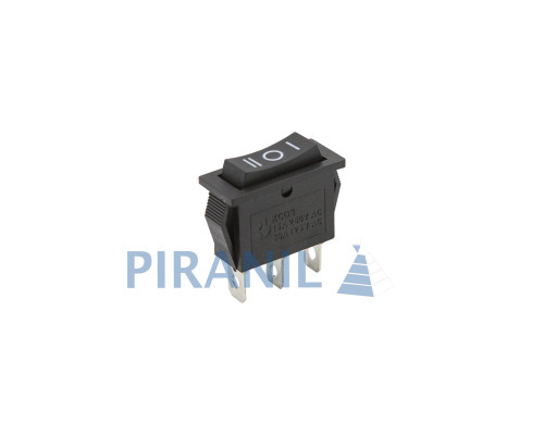 Кнопка KCD3 (250V, 15A) чорна, 3 позиції, 3 контакти