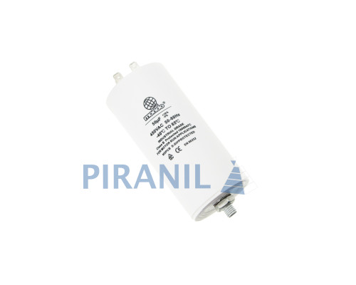 Конденсатор CBB60 50 мкФ 450V, з гайкою (Mondo)