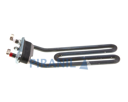 ТЕН 1800W L=195 мм для пральної машини Ariston, загнутий, з отвором - C00088218 / C00088399
