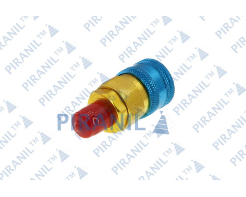 Муфта швидкоз'ємна QC-12B (синя) для заправки автокондиціонерів (180°) (R-134A) (уцінка)