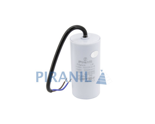 Конденсатор CBB60 40 мкФ 450V, з дротами (Piranil)