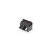Кнопка KCD2-201N (250V, 5A, 4 контакти) чорно-червона