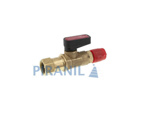 Кран 'богдан' 1/8'' (1/4" SAE) під фреоновий балон R-134a / R-600a з клапаном