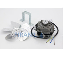 Двигун обдуву 10W (YZF10-20, 220V, 10/40W, 1300 rpm) +крильчатка 200 мм +кріплення