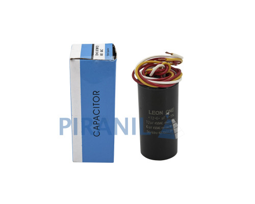 Конденсатор CBB60 12+6 мкФ, 450V двойной (Leon One)