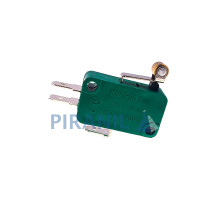 Мікровимикач Daier KW1-103-6 (250V, 16(4)A, 28x16x10 мм), важіль 15 мм з роликом