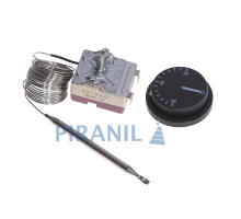 Термостат Whicepart MC01A01500R для бойлера (400V 10A (250V 16A), 30-90°C, L кап=2.4 м, колба 88 x 6 мм), з ручкою