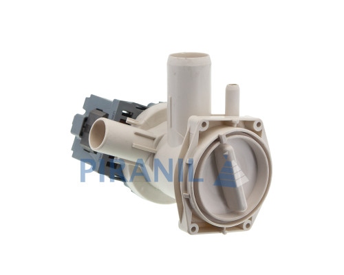 Насос для стиральной машины Siemens, Bosch, с патрубком-"переливом" (Askoll 40W) - 00141326 / 00142154 / 00144487 / 163SI12