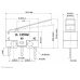 Мікроперемикач Whicepart KW10-Z7P (SPDT,  125Vdc 1A) (13x6x6.7 мм, клеми 0.9x3.6 мм), важіль 17 мм