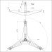 Хрестовина для пральної машини Samsung (H=126 мм, вал 30 мм) - DC97-14369D / EBI cod. 756 (зам. DC97-15184A)