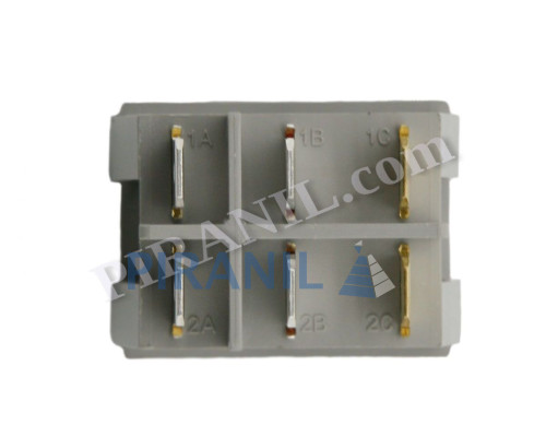 Вимикач обігрівача DeLonghi подвійний (SR55 1803, 6 контактів) - 5108007800