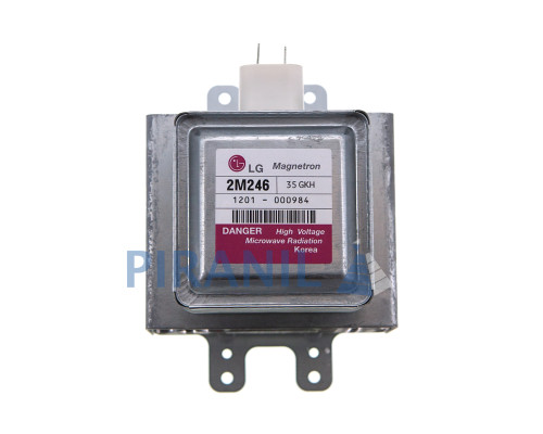 Магнетрон LG 2M246-35GKH для мікрохвильової печі (клема паралельно радіатору)