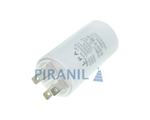 Конденсатор CBB60 10 мкФ 450V, з клемами, різьбовим кріпленням та гайкою (LPA)