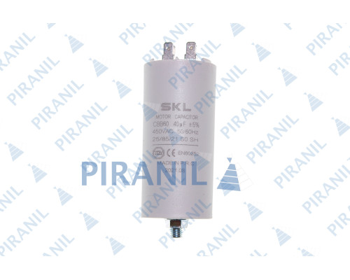 Конденсатор CBB60 40 мкФ 450V, з гайкою (SKL CAP533UN)