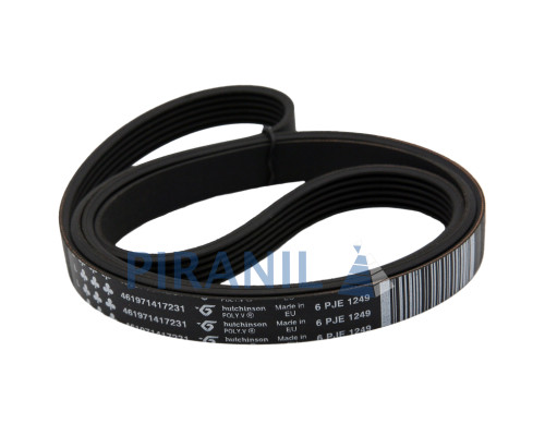 Ремінь 1249 J6 EL black (Hutchinson Poly.V 6 PJE 1249) - 461971417231