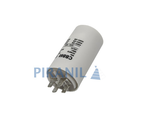 Конденсатор CBB60 20 мкФ 450V, з гайкою (MK)