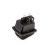 Кнопка KCD4 (250V, 16A) на 4 контакти, із захистом, чорна