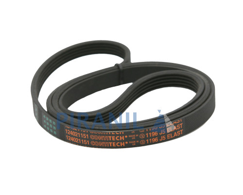 Ремінь 1196 J5 EL black (Contitech 1196 J5 ELAST) - 124021151