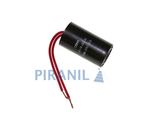 Конденсатор для циркуляційного насоса CBB60 3 мкФ 450V, малий (25x45 мм), з дротами
