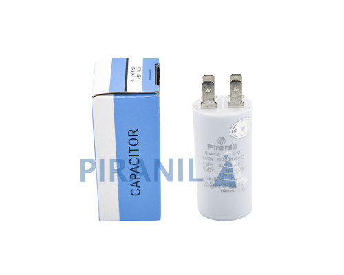 Конденсатор CBB60 4 мкФ 450V, з клемами (Piranil)