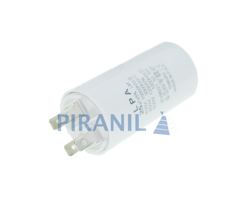Конденсатор CBB60 25 мкФ 450V, з клемами, різьбовим кріпленням та гайкою (LPA)