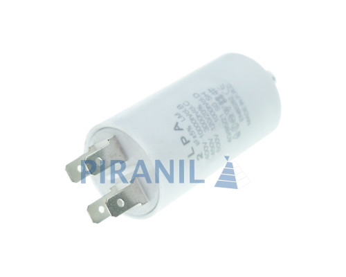 Конденсатор CBB60 2 мкФ 450V, с клеммами, резьбовым креплением и гайкой (LPA)