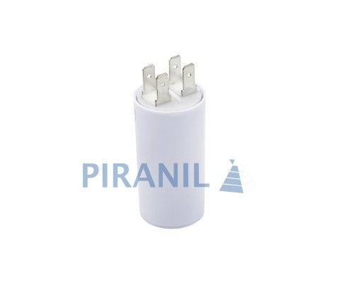 Конденсатор CBB60 4 мкФ 450V, з клемами (Piranil)