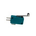 Мікроперемикач Whicepart KW1-103-7 (SPDT,  250V 16(5)A) (28x16x10 мм, клеми 4.8 мм), важіль 28 мм з роликом