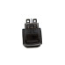 Кнопка KCD4 (250V, 16A) на 4 контакти, із захистом, чорна