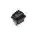Кнопка KCD4 (250V, 16A) на 4 контакти, із захистом, чорна