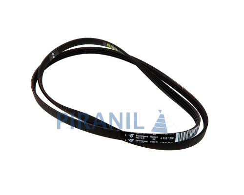 Ремінь 1208 J4 EL black (Hutchinson Poly V 4 PJE 1208) для пральної машини Indesit, Ariston - C00193233