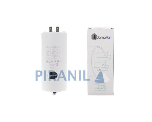 Конденсатор CBB60 100 мкФ 450V, з гайкою (DomoPart)