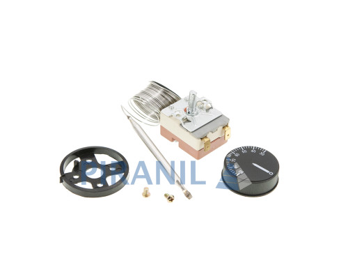 Термостат Whicepart MC01F10-UR для бойлера (400V 10A (250V 16A), 30-90°C, L кап=2.5 м, колба 82 x 6 мм), з ручкою