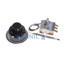 Термостат Whicepart MC01A02000R для бойлера (400V 10A (250V 16A), 30-95°C, L кап=0.76 м, колба 81 x 6 мм), з ручкою