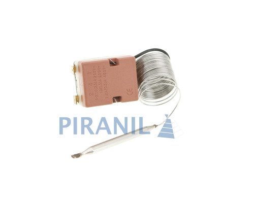 Термостат Whicepart MC01F10-UR для бойлера (400V 10A (250V 16A), 30-90°C, L кап=2.5 м, колба 82 x 6 мм), з ручкою