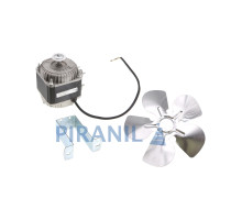 Двигун обдуву 34W (YZF34-45, 220V, 34/120W, 1300/1550 rpm) +крильчатка 245 мм +кріплення