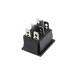 Кнопка KCD4 (250V, 15/30A) широка червона, 3 позиції, 6 контактів
