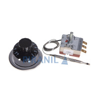 Термостат Whicepart MC01A02000R для бойлера (400V 10A (250V 16A), 30-95°C, L кап=0.76 м, колба 81 x 6 мм), з ручкою