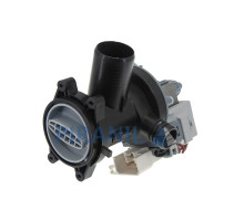 Насос (помпа) для стиральной машины Bauknecht, Whirlpool (Hanyu B25-6A 9010214, 30W), под три самореза, клеммник под фишку - 481010584942
