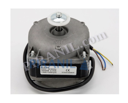 Двигун обдуву 16W (ELCO N16-25, 220V, 16/60W, 1300/1550 rpm), без комплектації